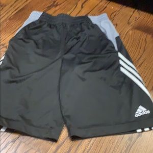 Adidas black shorts used boys size 10 /12
